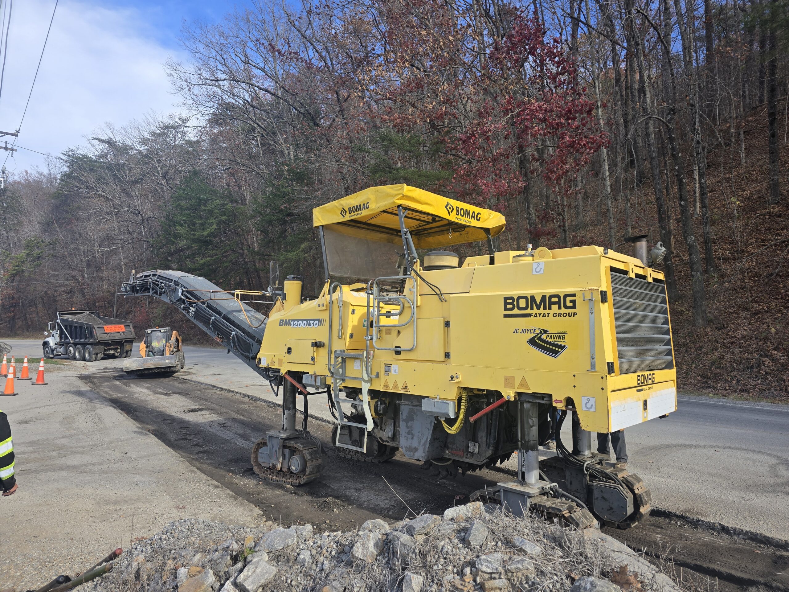 Millings Placement and Road Construction